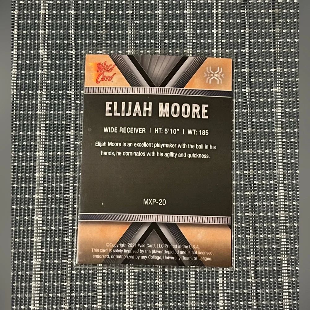 🌸 2021 Elijah Moore RC JETS Rookie X-Plode. Wild Card Matte MLB Card #MXP-20